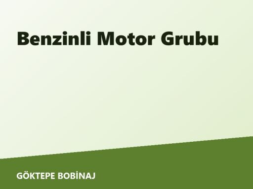 Benzinli Motor Grubu