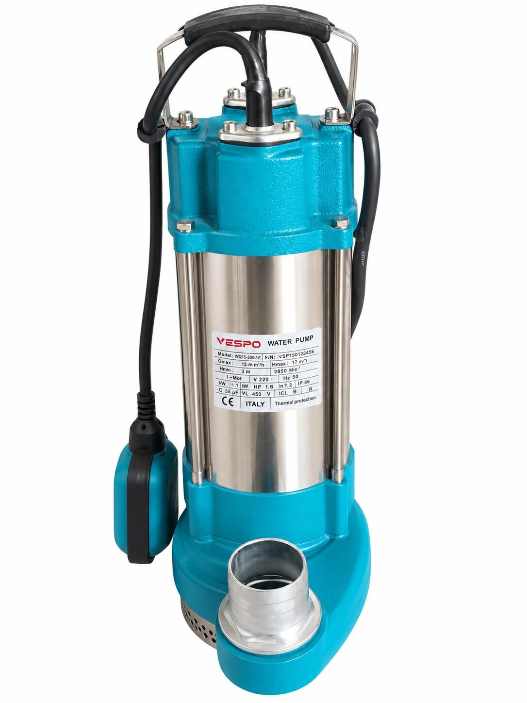Vespo Temiz Su Dalgıcı  2 inç 1,5 hp