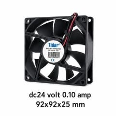 24 Volt DC kare fan 92x92x22 mm